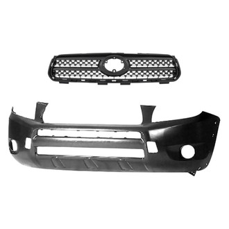 Replace® - 2-Piece (Front Bumper Cover, Grille) (Standard Line)
