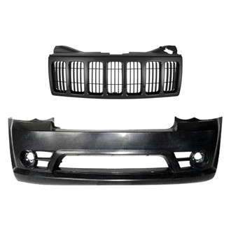 Replace® - 2-Piece (Front Bumper Cover, Grille) (Standard Line)