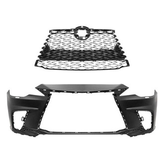 Replace® - 2-Piece (Front Bumper Cover, Grille) (Standard Line)