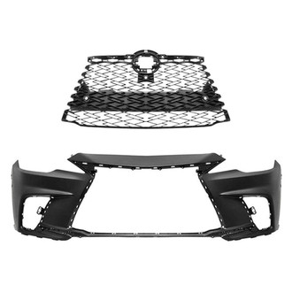 Replace® - 2-Piece (Front Bumper Cover, Grille) (Standard Line)