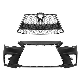 Replace® - 2-Piece (Front Bumper Cover, Grille) (Standard Line)