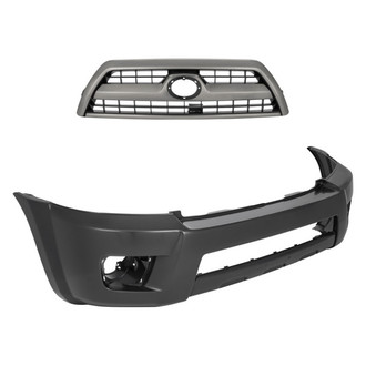 Replace® - 2-Piece (Front Bumper Cover, Grille) (Standard Line)