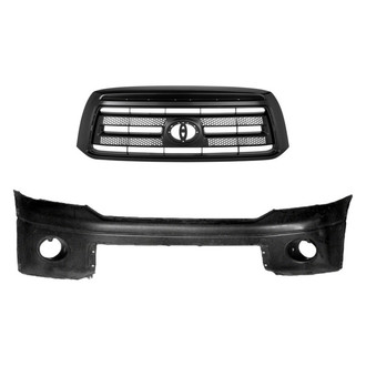 Replace® - 2-Piece (Front Bumper Cover, Grille) (Standard Line)
