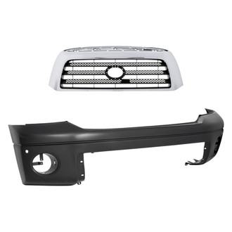 Replace® - 2-Piece (Front Bumper Cover, Grille) (Standard Line)