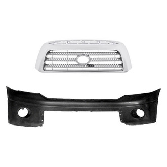 Replace® - 2-Piece (Front Bumper Cover, Grille) (Standard Line)
