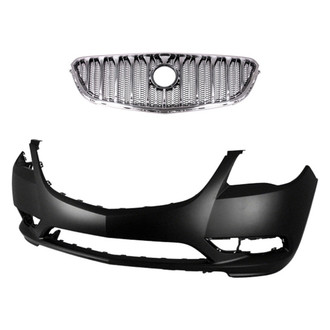 Replace® - 2-Piece (Front Bumper Cover, Grille) (Standard Line)