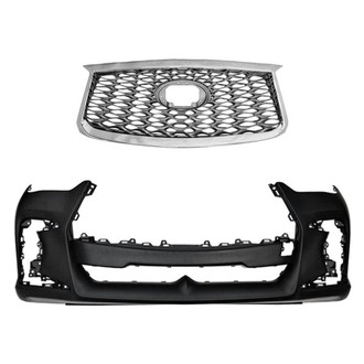 Replace® - 2-Piece (Front Bumper Cover, Grille)