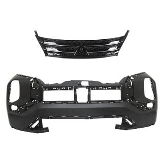 Replace® - 2-Piece (Front Bumper Cover, Grille) (Standard Line)