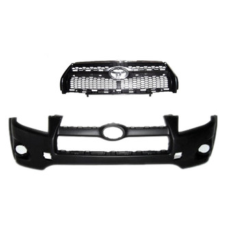 Replace® - 2-Piece (Front Bumper Cover, Grille) (Standard Line)