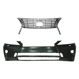 Replace® - 2-Piece (Front Bumper Cover, Grille) (CAPA Certified)