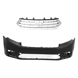 Replace® - 2-Piece (Front Bumper Cover, Grille) (Standard Line)