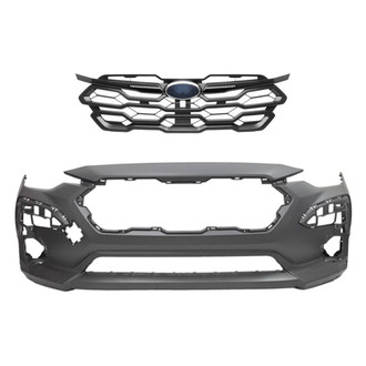 Replace® - 2-Piece (Front Bumper Cover, Grille) (Standard Line)