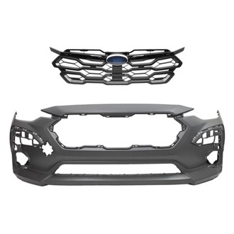 Replace® - 2-Piece (Front Bumper Cover, Grille) (Standard Line)