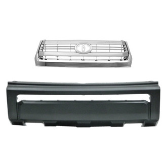 Replace® - 2-Piece (Front Bumper Cover, Grille)