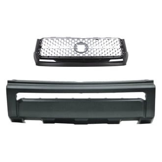 Replace® - 2-Piece (Front Bumper Cover, Grille) (Standard Line)