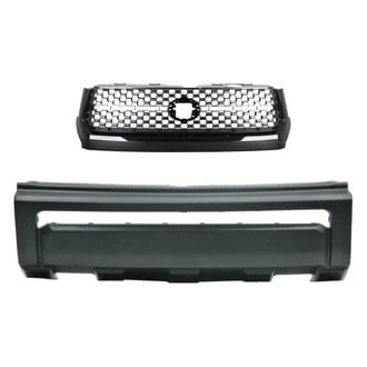 Replace® - 2-Piece (Front Bumper Cover, Grille) (Standard Line)