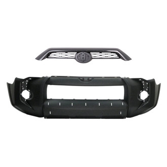 Replace® - 2-Piece (Front Bumper Cover, Grille) (Standard Line)