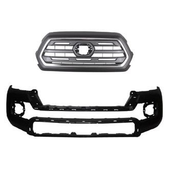 Replace® - 2-Piece (Front Bumper Cover, Grille) (Standard Line)