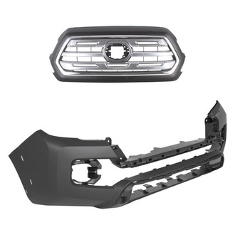 Replace® - 2-Piece (Front Bumper Cover, Grille) (Standard Line)
