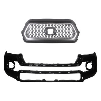 Replace® - 2-Piece (Front Bumper Cover, Grille) (Standard Line)