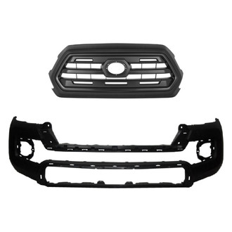 Replace® - 2-Piece (Front Bumper Cover, Grille) (Standard Line)