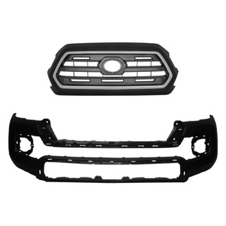 Replace® - 2-Piece (Front Bumper Cover, Grille) (Standard Line)