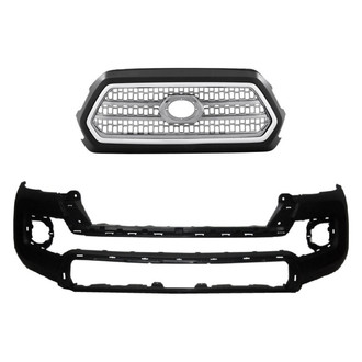 Replace® - 2-Piece (Front Bumper Cover, Grille) (Standard Line)