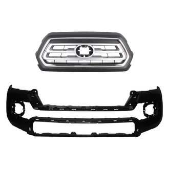 Replace® - 2-Piece (Front Bumper Cover, Grille) (Standard Line)