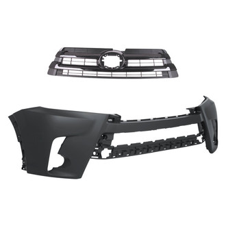 Replace® - 2-Piece (Front Bumper Cover, Grille) (Standard Line)