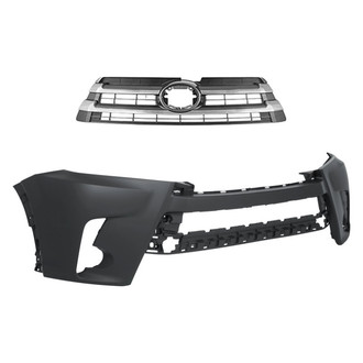 Replace® - 2-Piece (Front Bumper Cover, Grille) (Standard Line)