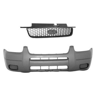 Replace® - 2-Piece (Front Bumper Cover, Grille) (Standard Line)