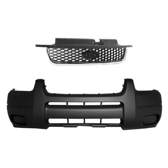 Replace® - 2-Piece (Front Bumper Cover, Grille) (Standard Line)