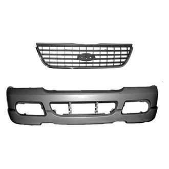Replace® - 2-Piece (Front Bumper Cover, Grille) (Standard Line)