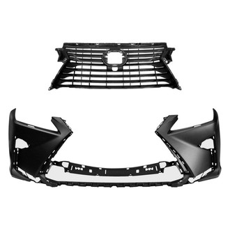 Replace® - 2-Piece (Front Bumper Cover, Grille) (CAPA Certified)