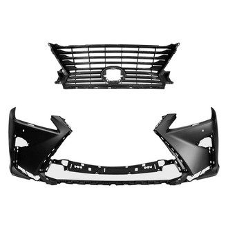 Replace® - 2-Piece (Front Bumper Cover, Grille) (CAPA Certified)