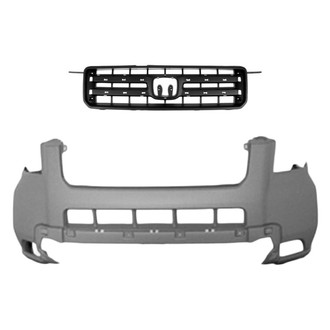 Replace® - 2-Piece (Front Bumper Cover, Grille) (Standard Line)