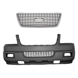 Replace® - 2-Piece (Front Bumper Cover, Grille) (Standard Line)