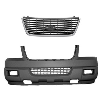 Replace® - 2-Piece (Front Bumper Cover, Grille) (Standard Line)