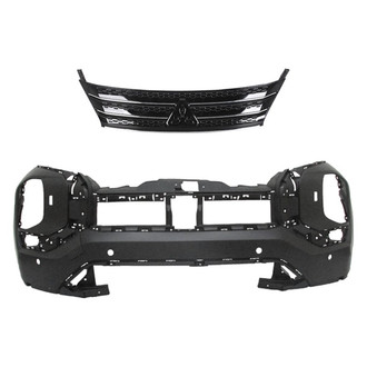 Replace® - 2-Piece (Front Bumper Cover, Grille) (CAPA Certified)