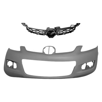 Replace® - 2-Piece (Front Bumper Cover, Grille) (Standard Line)