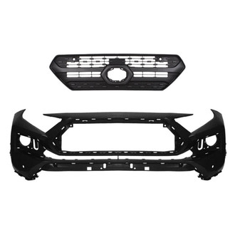 Replace® - 2-Piece (Front Bumper Cover, Grille) (Standard Line)