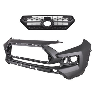 Replace® - 2-Piece (Front Bumper Cover, Grille) (Standard Line)