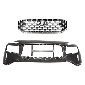 Replace® - 2-Piece (Front Bumper Cover, Grille) (CAPA Certified)