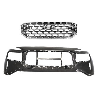 Replace® - 2-Piece (Front Bumper Cover, Grille) (CAPA Certified)