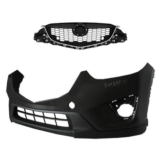 Replace® - 2-Piece (Front Bumper Cover, Grille) (Standard Line)