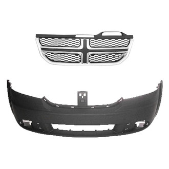 Replace® - 2-Piece (Front Bumper Cover, Grille) (Platinum Plus)