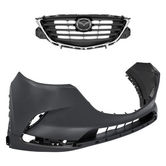 Replace® - 2-Piece (Front Bumper Cover, Grille) (Standard Line)