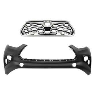 Replace® - 2-Piece (Front Bumper Cover, Grille) (Standard Line)