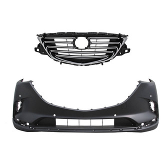 Replace® - 2-Piece (Front Bumper Cover, Grille) (Standard Line)