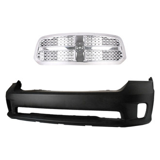 Replace® - 2-Piece (Front Bumper Cover, Grille) (Platinum Plus)
